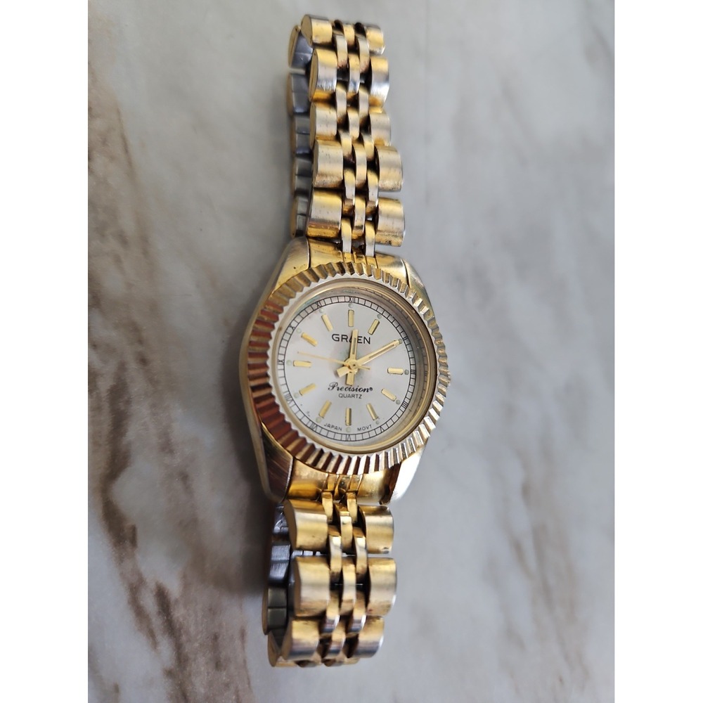 Gruen Women's Watch Silver/Gold Tone Swiss Parts ONLY NOT WORKING